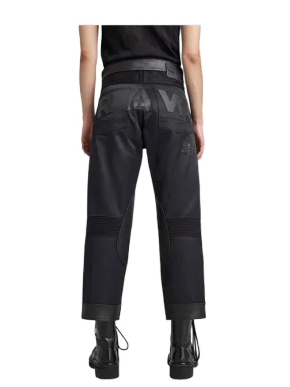 G-Star Women's E Moto L Pants Black NWT Size - Picture 2 of 12